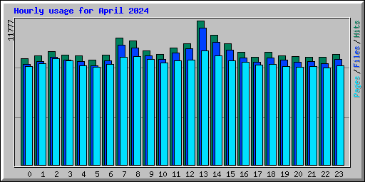 Hourly usage for April 2024