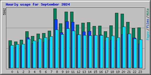 Hourly usage for September 2024